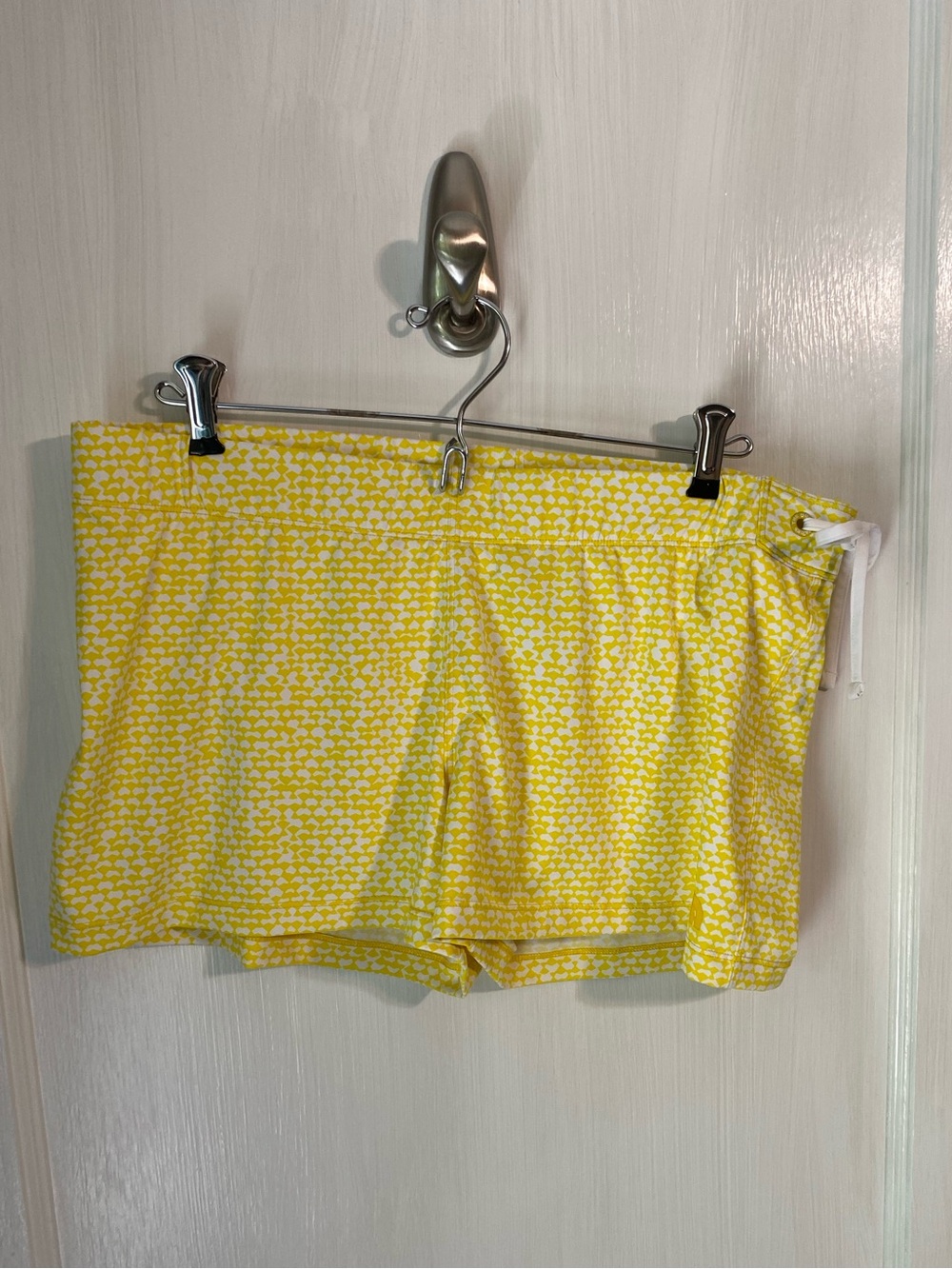 Yellow women’s swim shorts